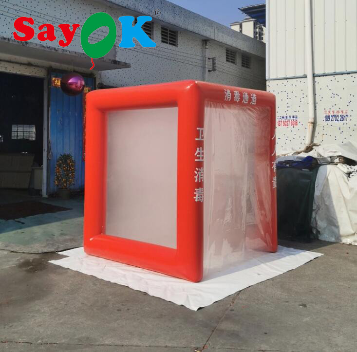 Oxford Cloth Cube Medical Isolation Tent Disinfection Channel For Urgency Rescue