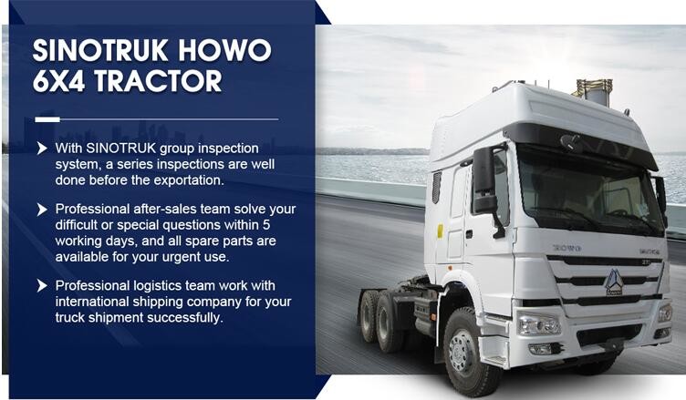 Used Sinotruk Howo 6x4 Tractor Truck