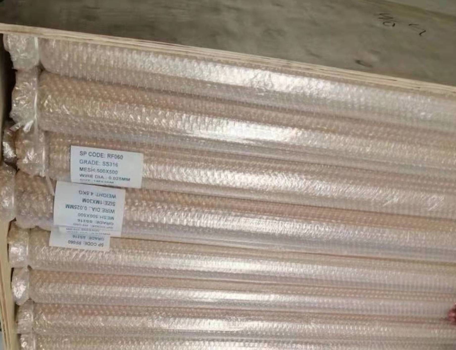 Plain Weave 500 Mesh Screen 0.025mm Heat Resistance