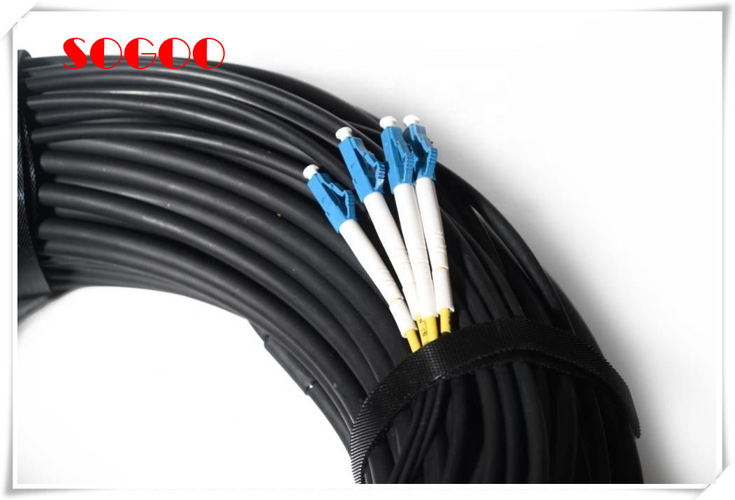 Armoured Optical Cable Assembly Outdoor Cable PDLC / DLC For RRU BBU ZTE