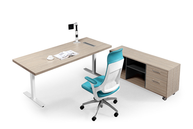 Height Adjustable Training Room Tables , Training Table Furniture 1800mm Length