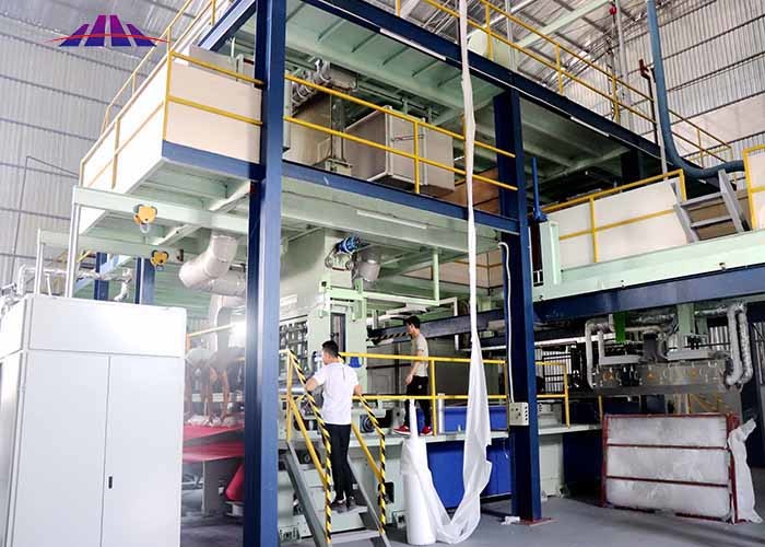 1500KW PP Spunbond Meltblown Fabric Production Line For Sugical Gown