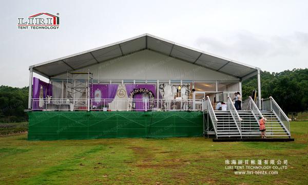 White Outdoor Canopy Tent / Sun Shade wedding ceremony tents for luxurious