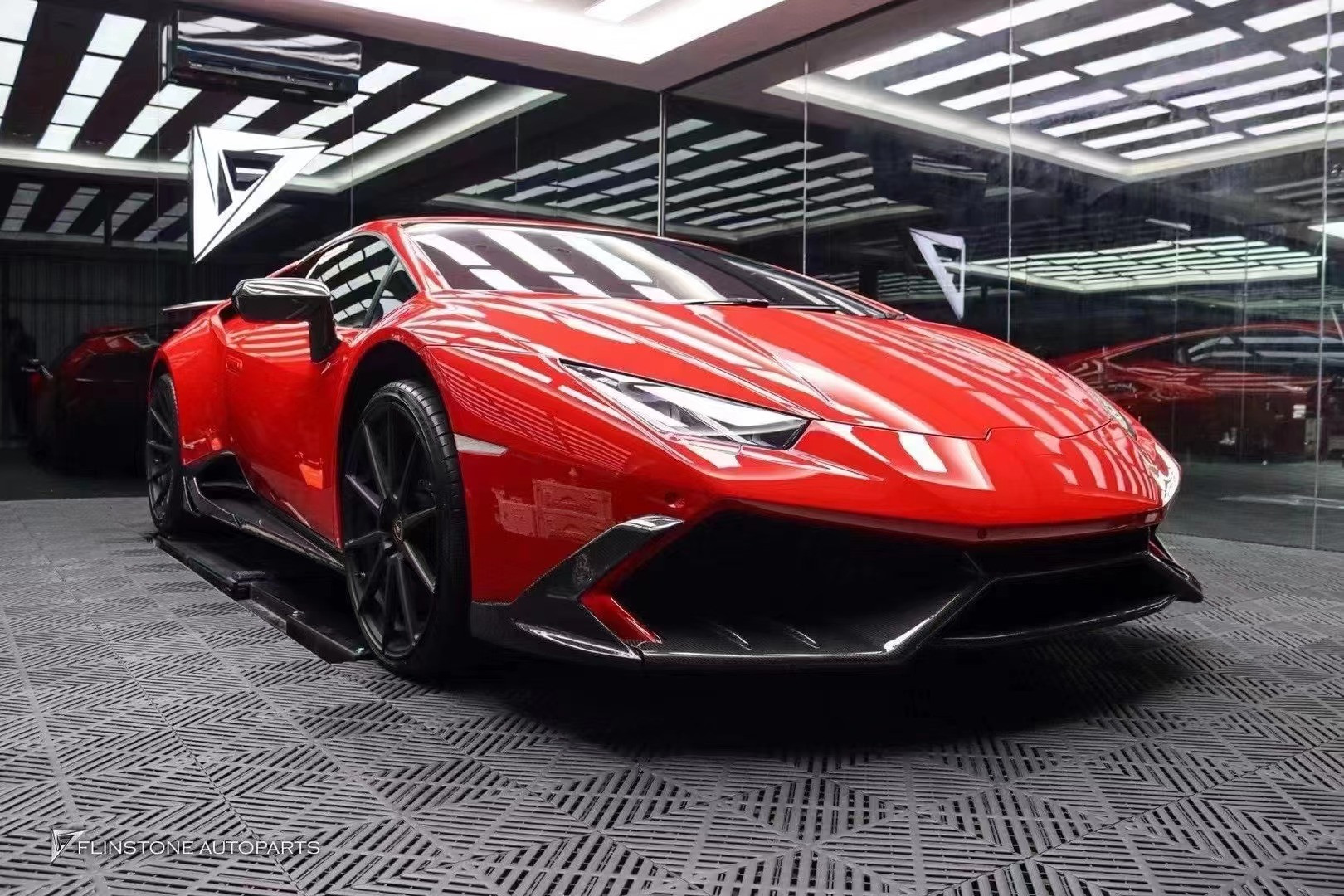 For Lamborghini LP580 LP610 Carbon Fiber Body Kit LP580 LP610 Upgraded MSY Style Front Lip Diffuser Spoiler Side Skirt