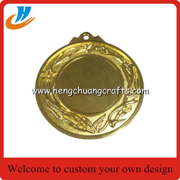 China stock metal blank medals, brush antique bronze blank race medals cheap