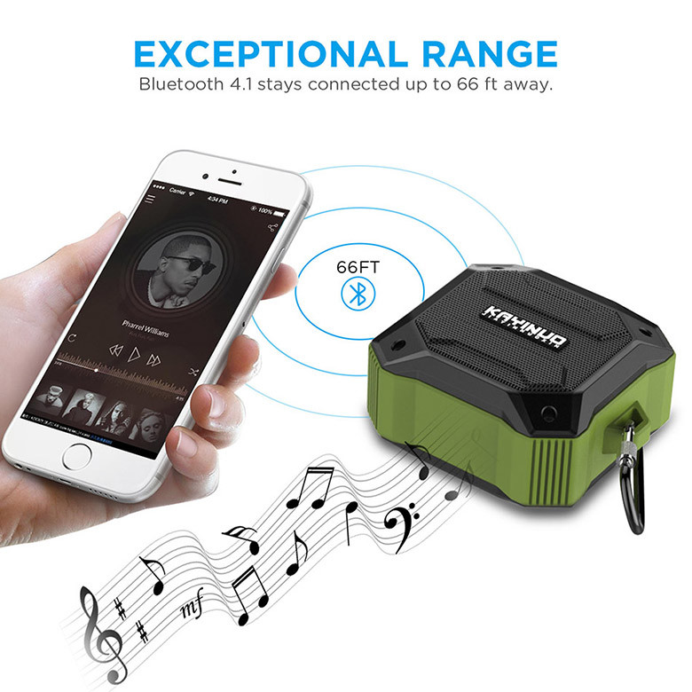 Fabric Portable Rechargeable Speaker Aktif Bluetooth Polytron 2H Charging Time