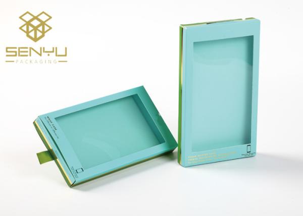 Sliding Paper Cell Phone Cover Packaging Boxes Boxes Gold Foil Stamping