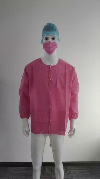 OEM Disposable Lab coat Purple and Pink Women Lab Coat SMS Disposable Lab coat