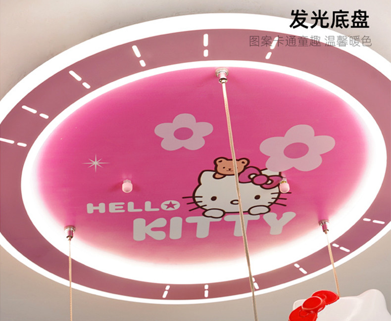 Pink Chandelier Girl room Baby hello kitty room light(WH-MA-183)
