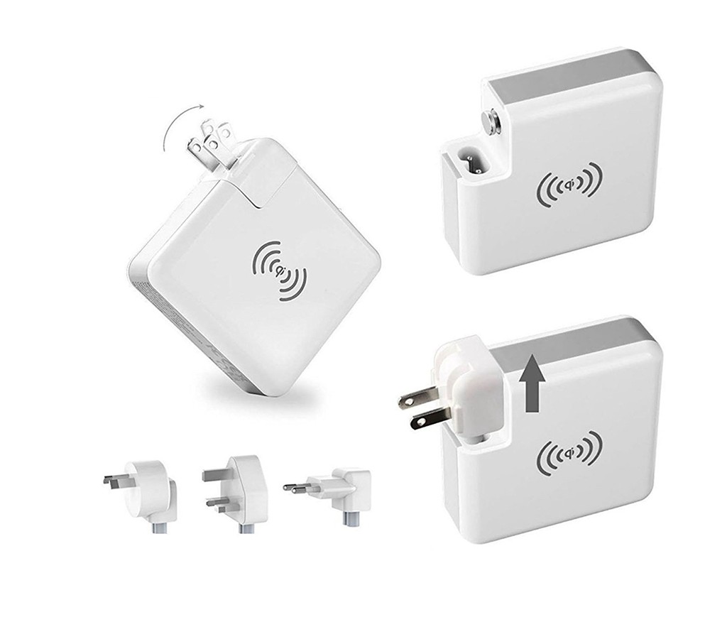 Wall Charging 2 USB 6700mAh Wireless Charger Power Bank