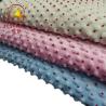 Buy cheap customized made printed minky dot fabric with competitive price from wholesalers