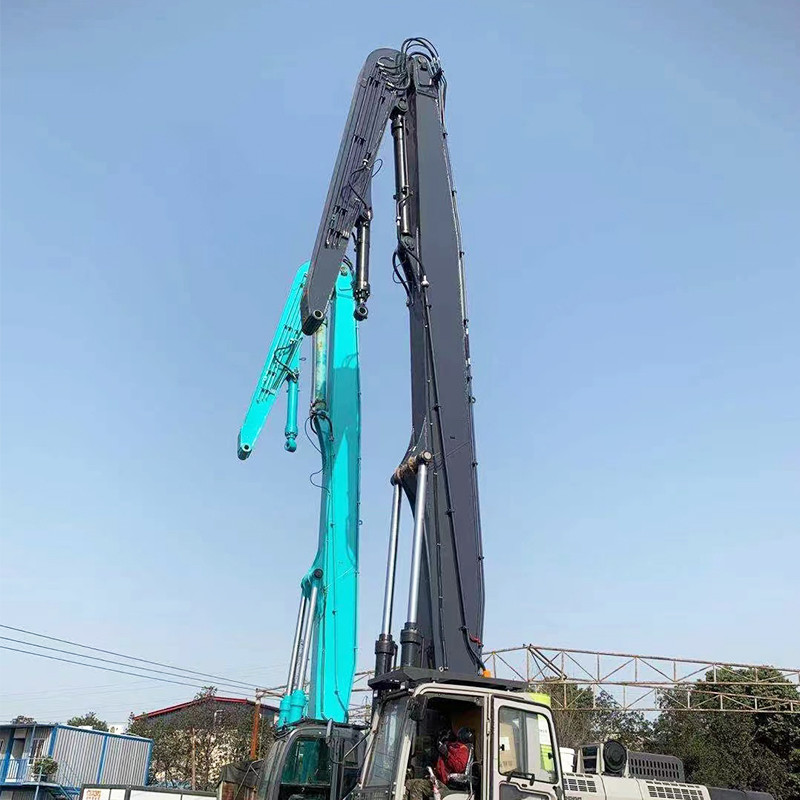 Professional Excavator pile driver attachment for excavators excavator long reach boom excavator long boom arm for sale