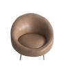 Buy cheap Popular lounge chair leather with stainless steel leg for wedding party rental from wholesalers