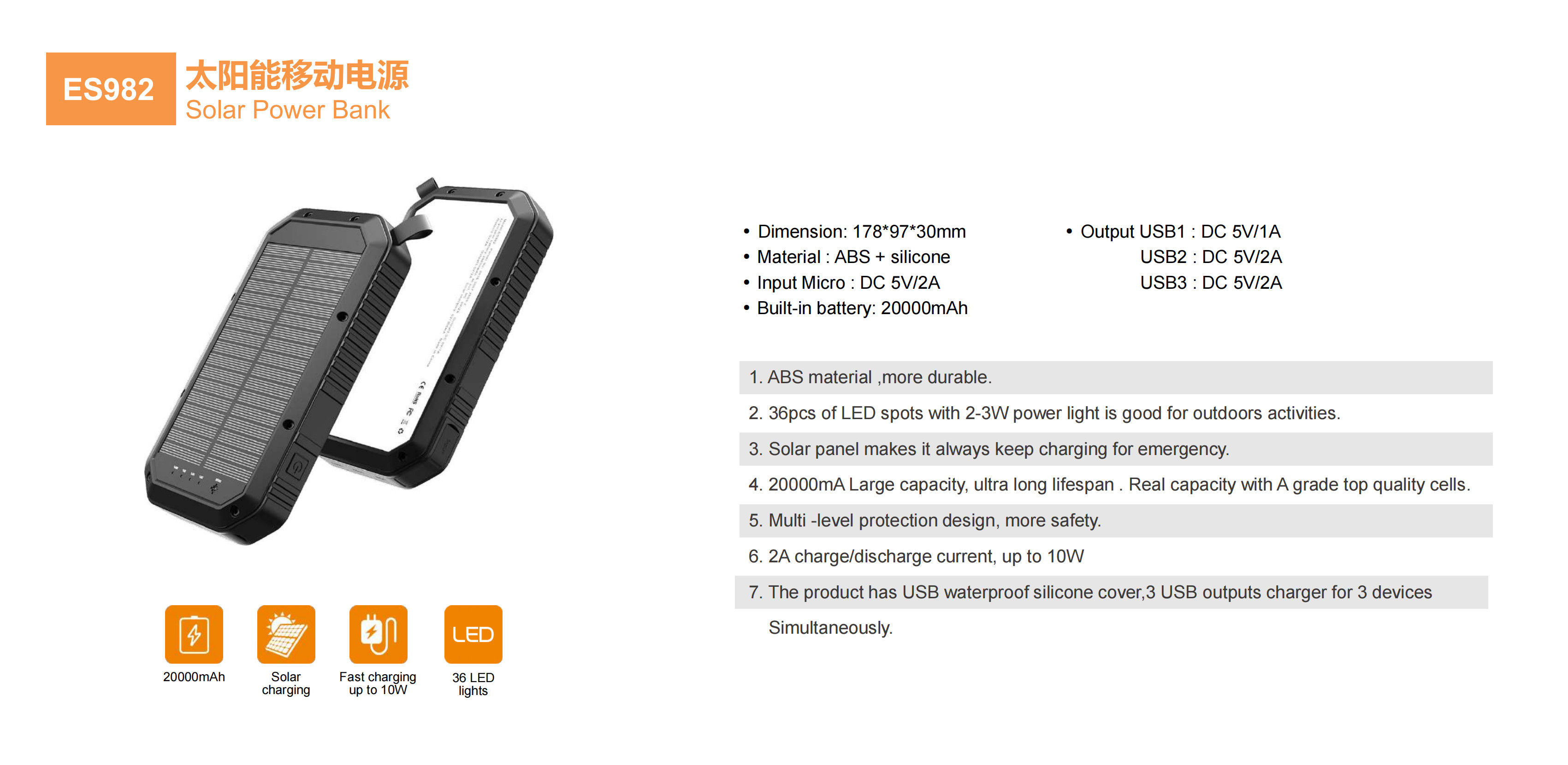 China Solar Power Bank w/ Wireless Charger, consumer electronics Products Manufacturers & Suppliers