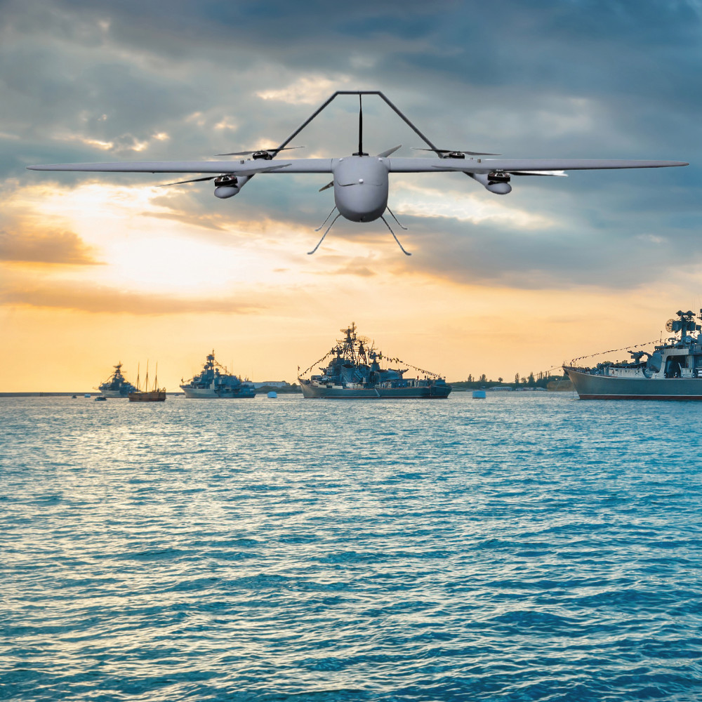 12KG Military Industrial Drone Monitor Scout VTOL Fixed Wing Drone Surveying Mapping HXCG468