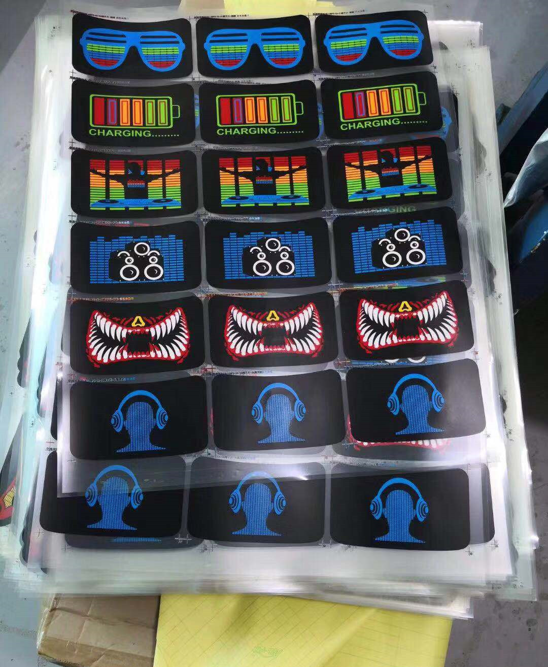 China supply customized flashing el hats music activated led caps with wireless inverter high brightness