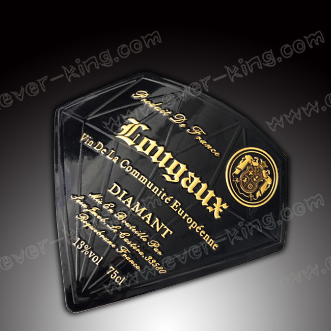 Silk Screen Standard Zinc Alloy Spirit Labels
