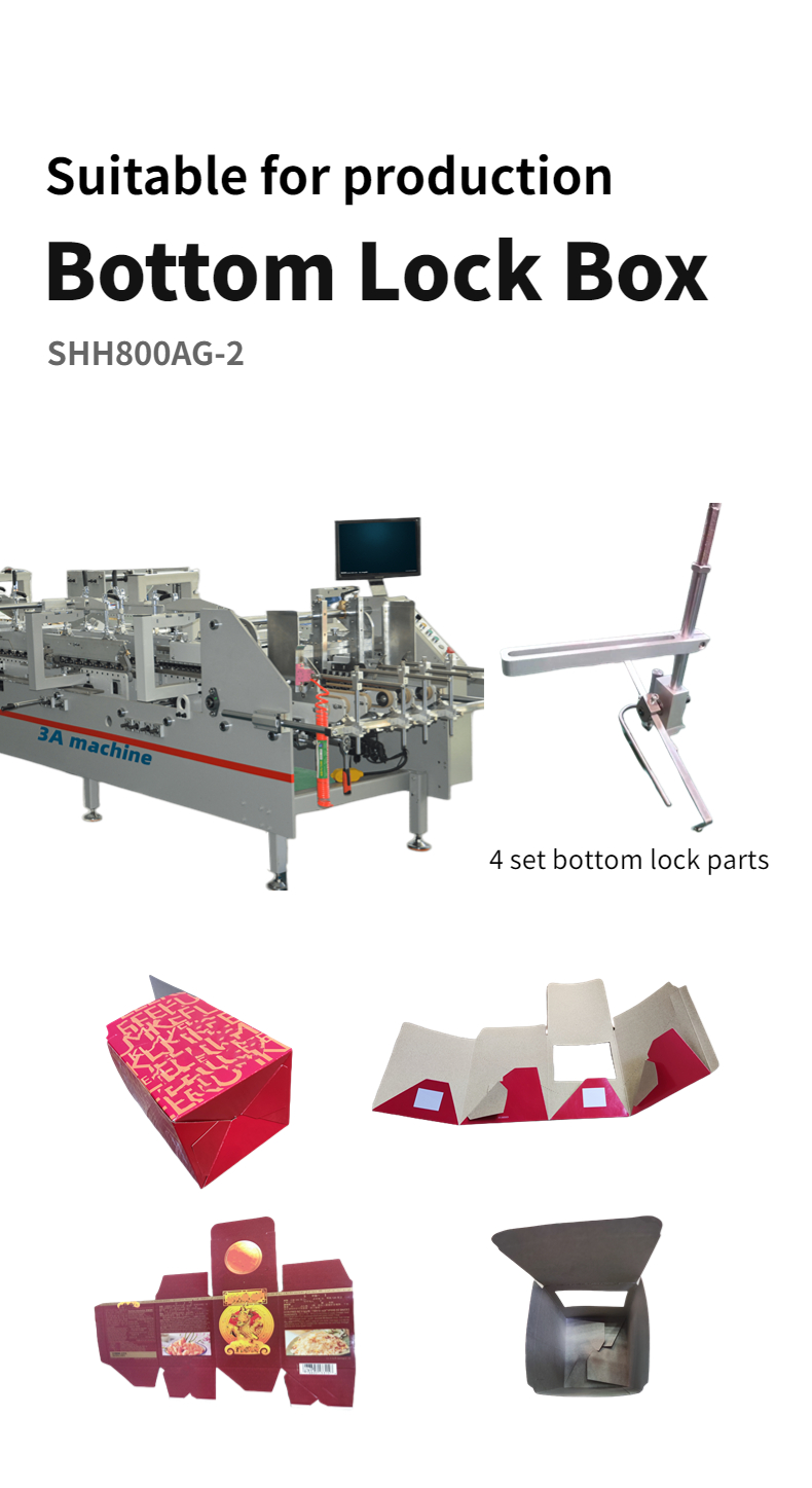 SHH**800AG-2 Automatic Bottom Folding and Gluing Machine for Wood Packaging Material