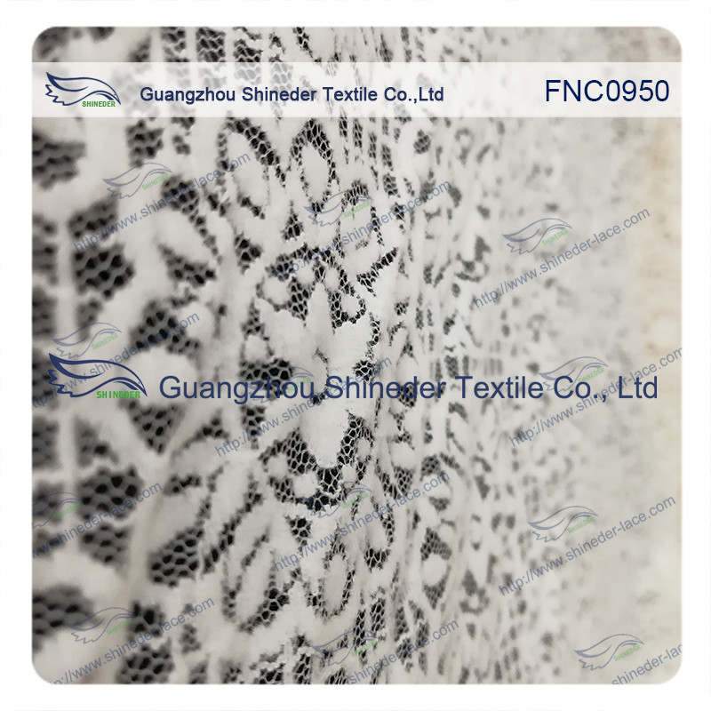 Sunflower Star soft Bush Nylon & Cotton lace fabric for lady dress