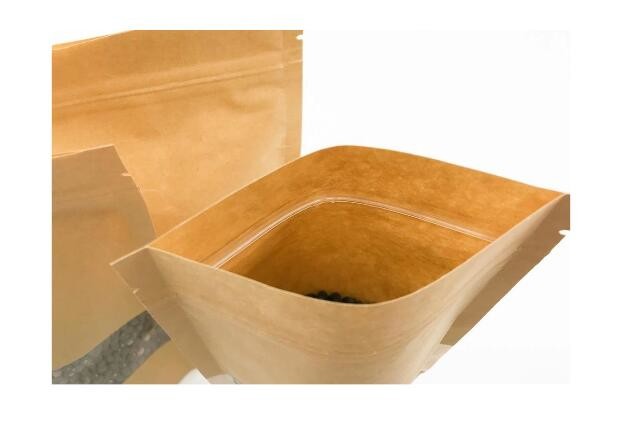 Kraft Paper Standing up Pouches Packaging Zipper Bag for Food