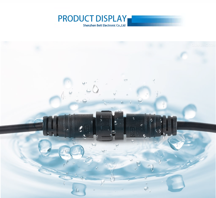 Customized M14 Male And Female Waterproof Plug Outdoor Photovoltaic New Energy LED Light Cable
