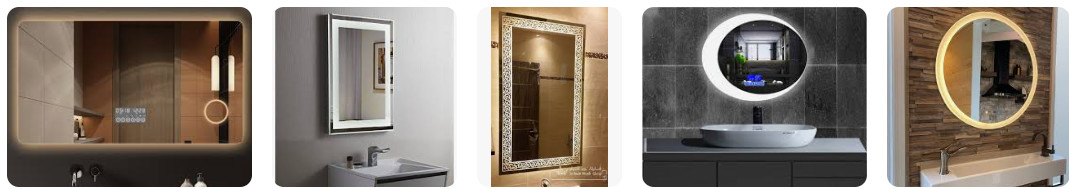 LED Backlit Bathroom Mirror Anti Fog Full Length Mirror Customization