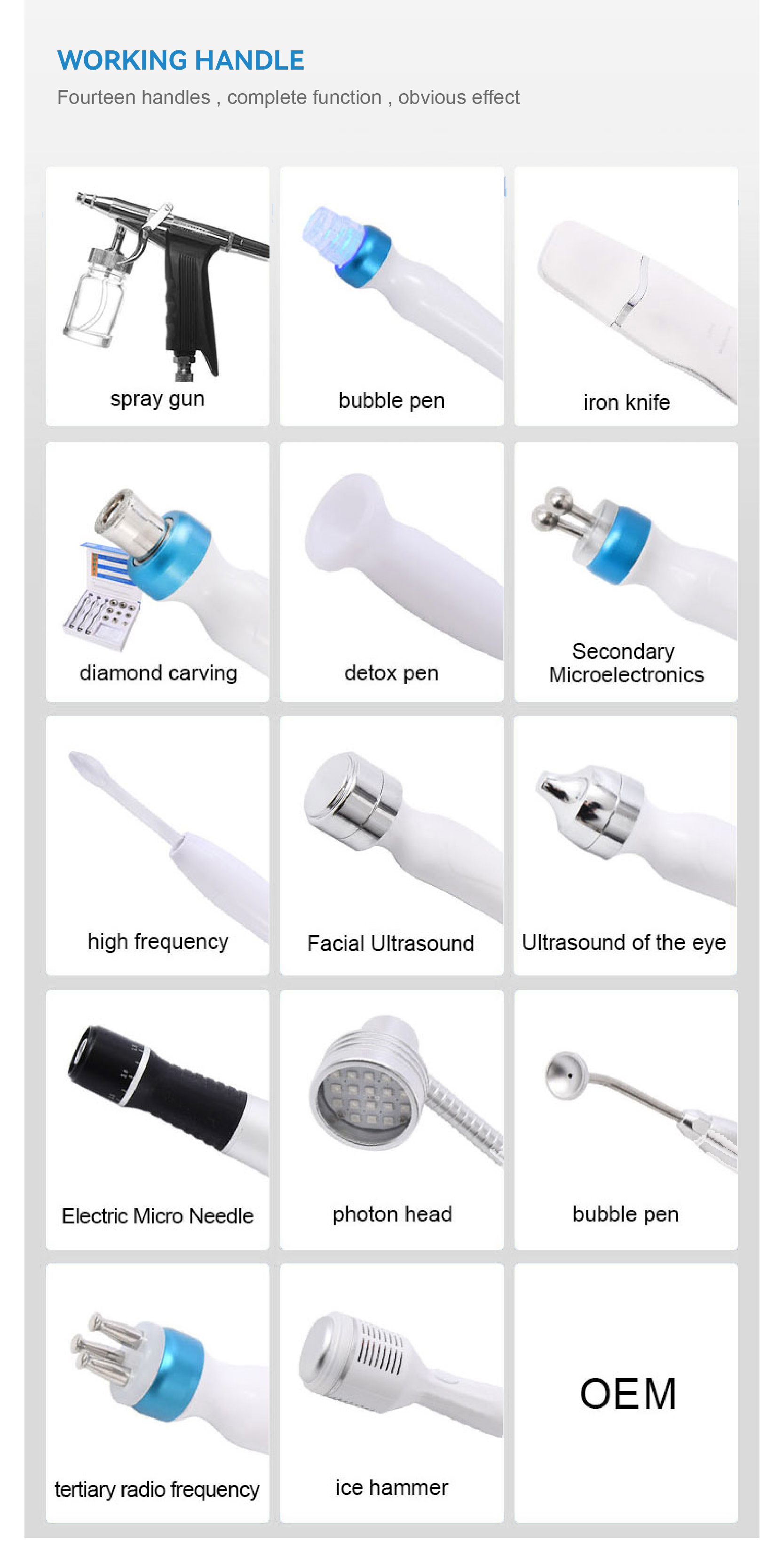 Diamond Peeling H2o2 Hydra Water Jet Aqua Peel Facial Care Microdermabrasion Hydra Dermabrasion Machine with 14 Handles