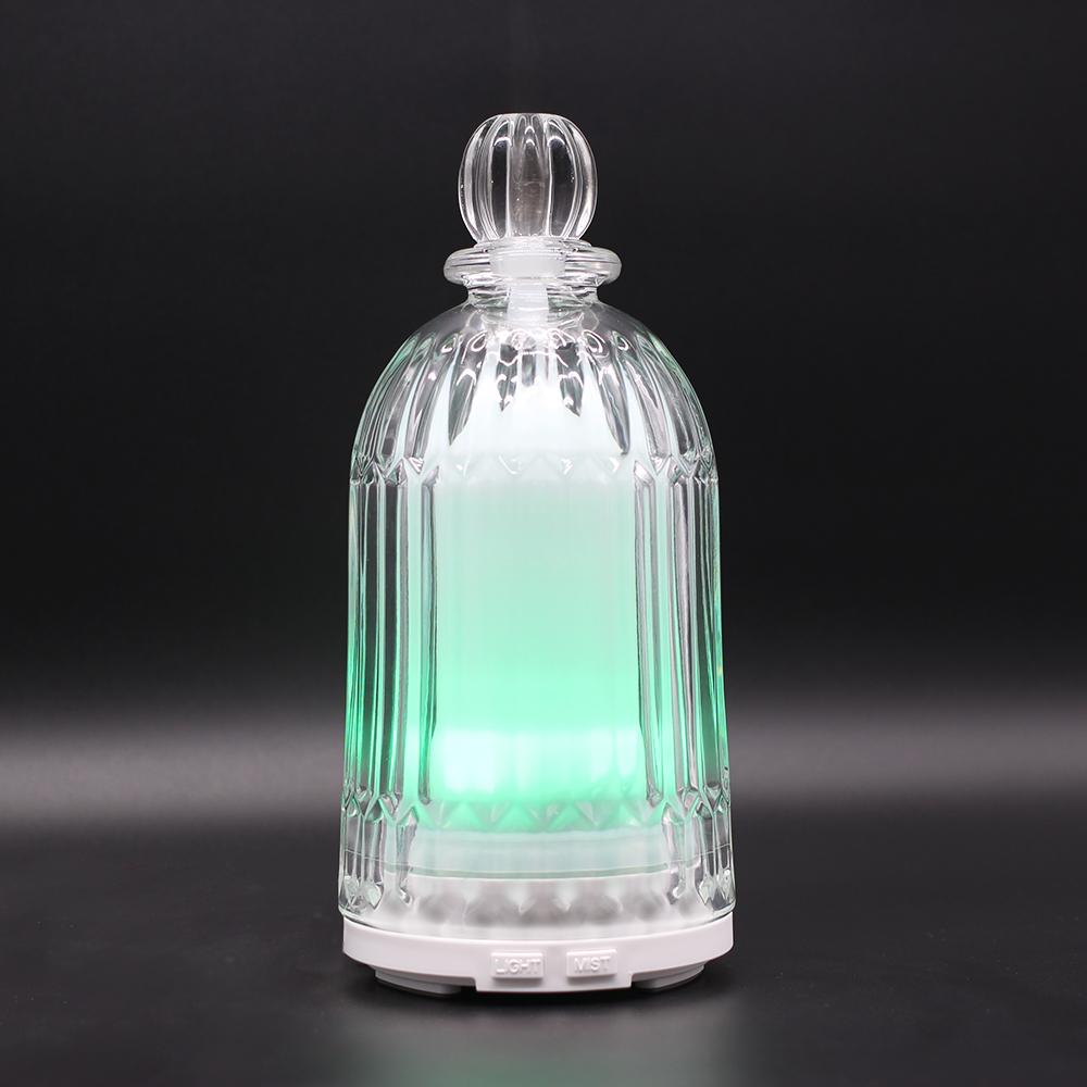HOMEFISH 120ml Glass Aromatherapy Humidifier Ultrasonic Household Essential Oil Aroma Diffuser