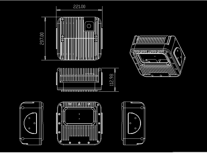 Cast Aluminum Cpu Heatsink Aluminium Die Castings Sand Casting Process