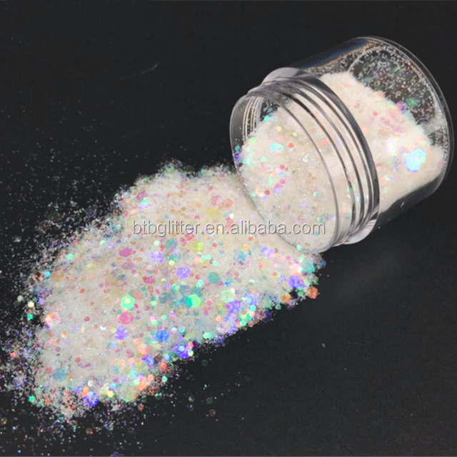 Vibrant Polyester Printing Custom Tumblers with Chunky Mixes Glitter and Kimonos Glitter