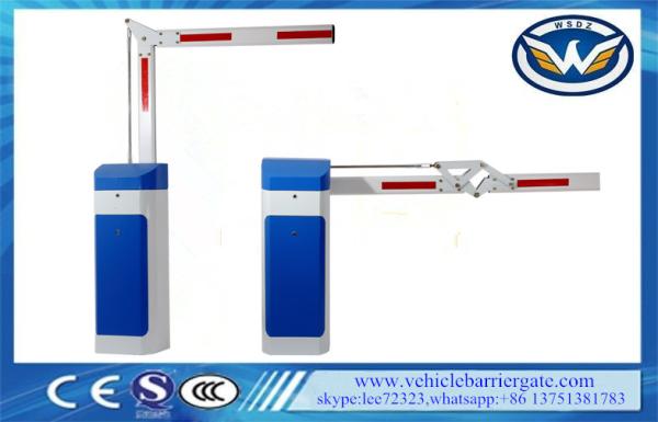 2mm Cold Rolled Steel Sheet Parking Barrier Systems Blue And White