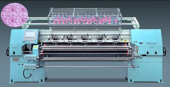  Low Noise Industrial Chain Stitch Quilting Machine 1676mm Working Width Manufactures