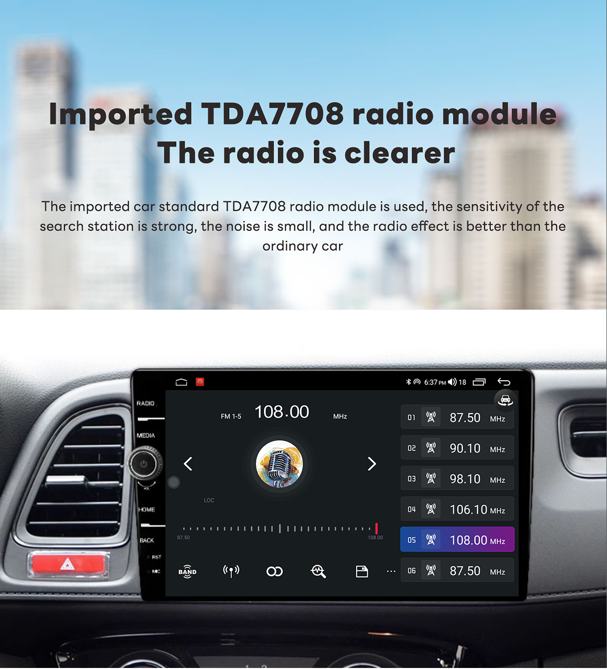 8 128G Car Radio DSP Android Auto GPS System for Toyota Camry 8 Core Android Player