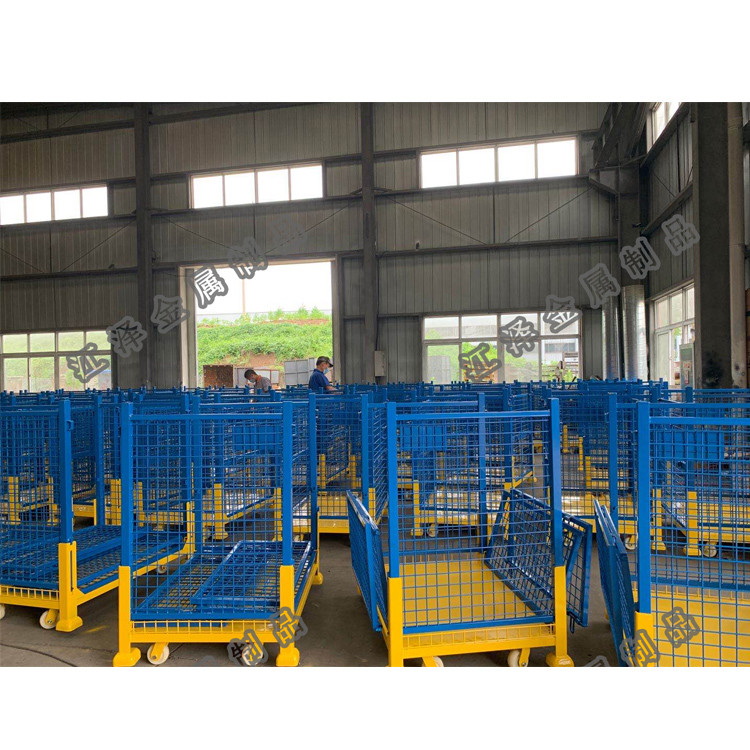 Customizable Fold Stack Move Pallet Cage With 1000-2000kg Load Bearing Steel Construction Padlock Locking