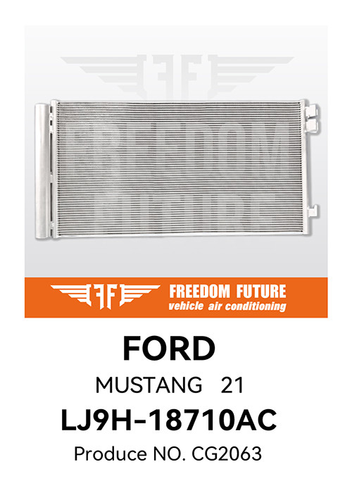 Aluminum LJ9H-18710AC AC Condenser Fits For Ford Mustang MACH-E 2021