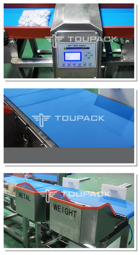 SS304 Electronic Check Weigher And Metal Detector Combination For Commodity Production