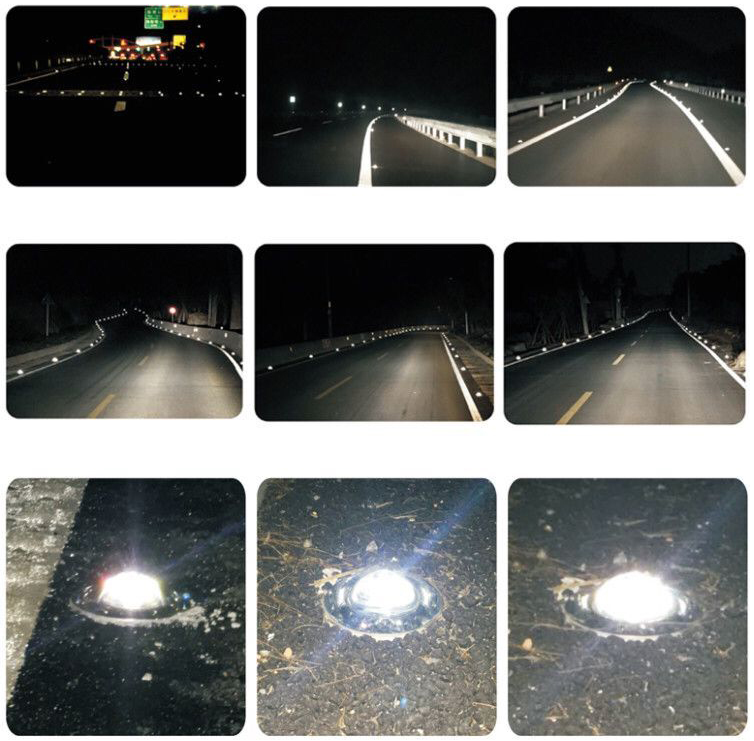 Green LED Aluminium Road Stud Cat Eye Reflector 104*123*23mm for Night Visibility