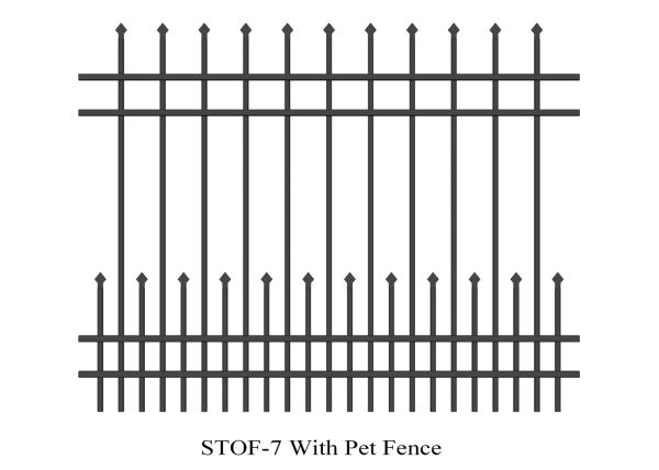 4 rails narrow spacing stright top crimped top crimped 1800mm x 2400mm anti wild