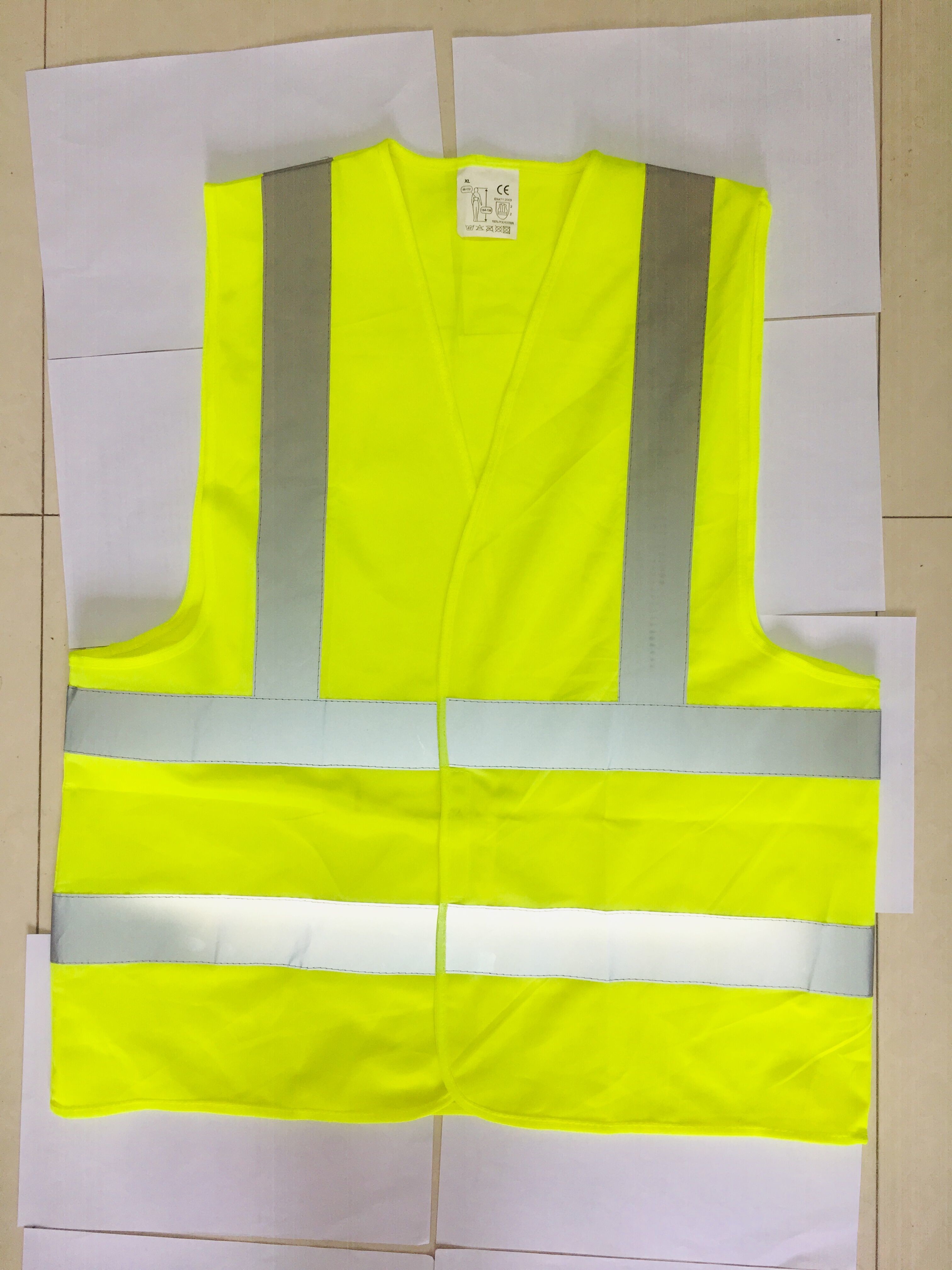 60 Gram 100 Gram Hi Vis Vest Polyester Safety Vest Construction Vest
