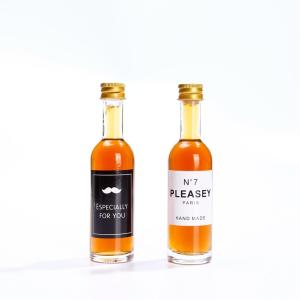  50ml Mini Glass Wine Bottles Whiskey Glass Bottles With Aluminum Lids Manufactures