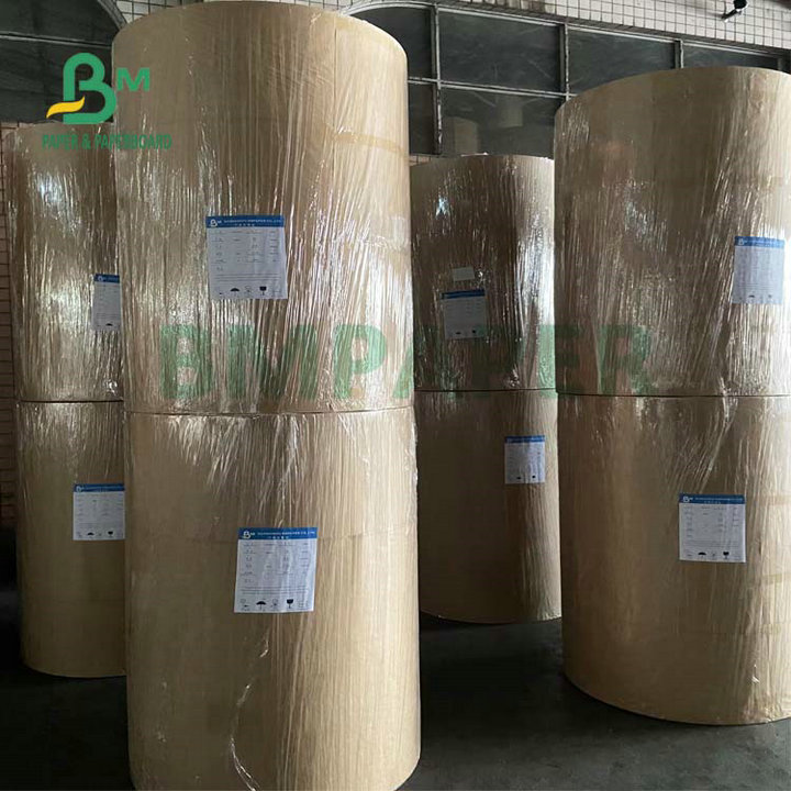 60gsm 90gsm High Wet Strength C1S Label Paper White Shade In Roll 