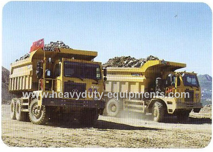 Rated load 55 tons Off road Mining Dump Truck Tipper 309kW engine power with 30m3 body cargo Volume
