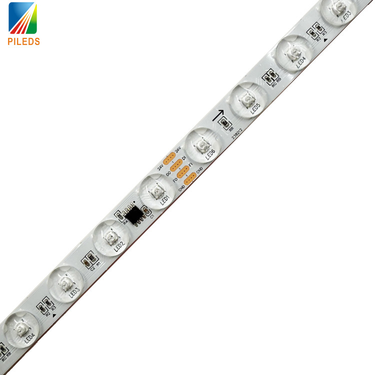 ARTNET Enhanced Magic RGB LED Strip 8 Segments with 48 Lights SPI Control Fresnel Type 12mm PCB Width Copper Body