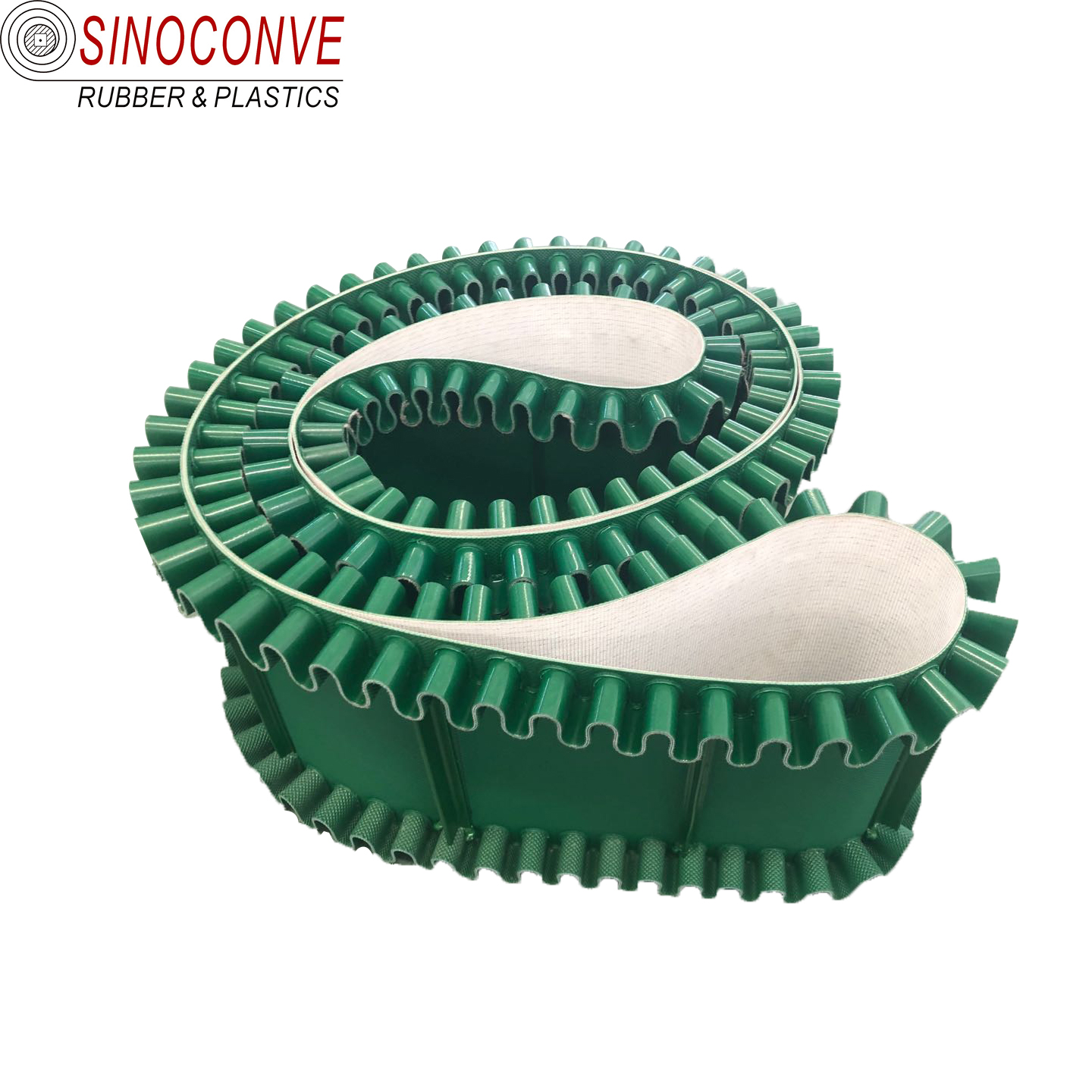 2.0mm Green Industrial Rough Surface PVC Conveyor Belt for High Flexibility