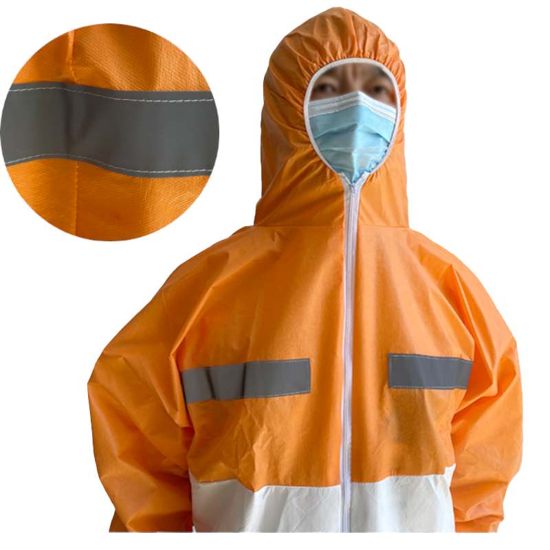 OEM Non Woven Mechanic Disposable Coverall Industry Protection Coveralls