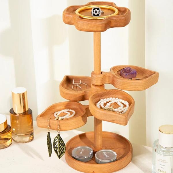 Original Handmade Solid Wood Jewelry Stand Jewelry Watch Storage Wooden Shelf