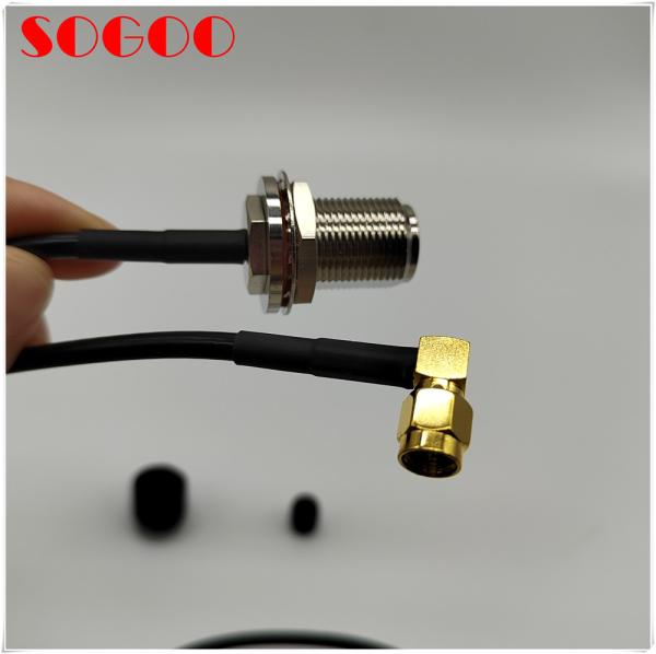 Huawei original 04047637VB LMR195 jumper, 90 degree SMA male to N Female
