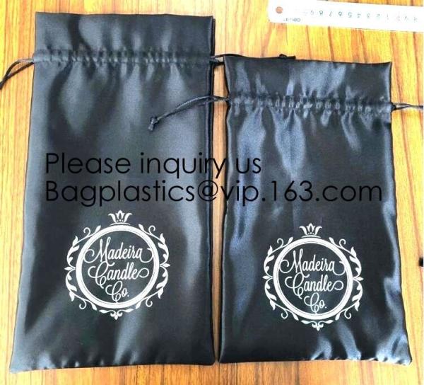 11.5x13.0cm/4.6''x5.2'' Rose Satin Lined Embroidery Drawstring Silk Brocade Bags