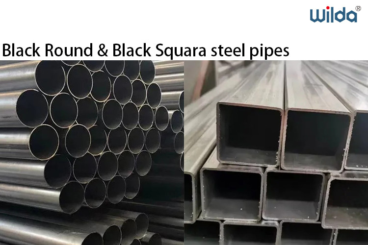 A53 Welded Carbon Steel Tube Black Painted ASTM CS ERW Pipe