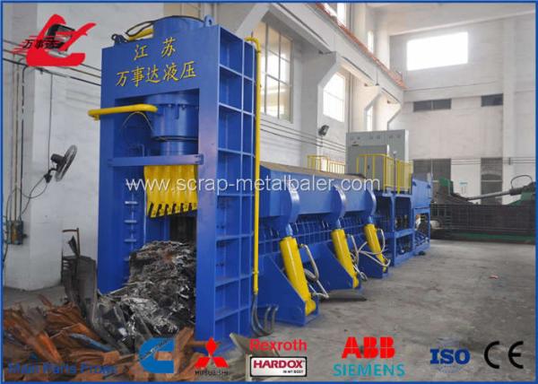 630 Ton Waste Car Shear Press Hydraulic Metal Shear Machine 10 - 15Ton/h